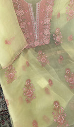 Close look at the neckline and yoke