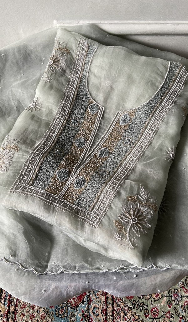 close up of the embellishment on the yoke