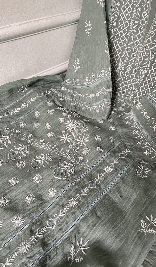 fine do and teen taar chikankari and haath ki jaali across the kurta