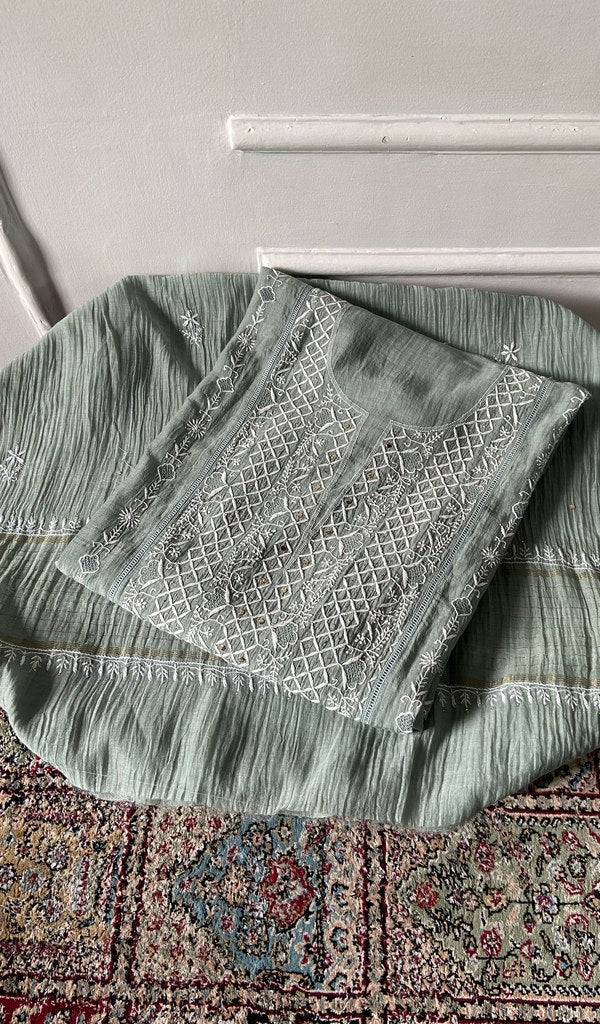 kurta folded, showing the yoke