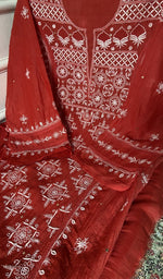 Load image into Gallery viewer, dupatta detail with the border work