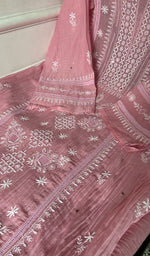Load image into Gallery viewer, fine do and teen taar chikankari and haath ki jaali across the kurta