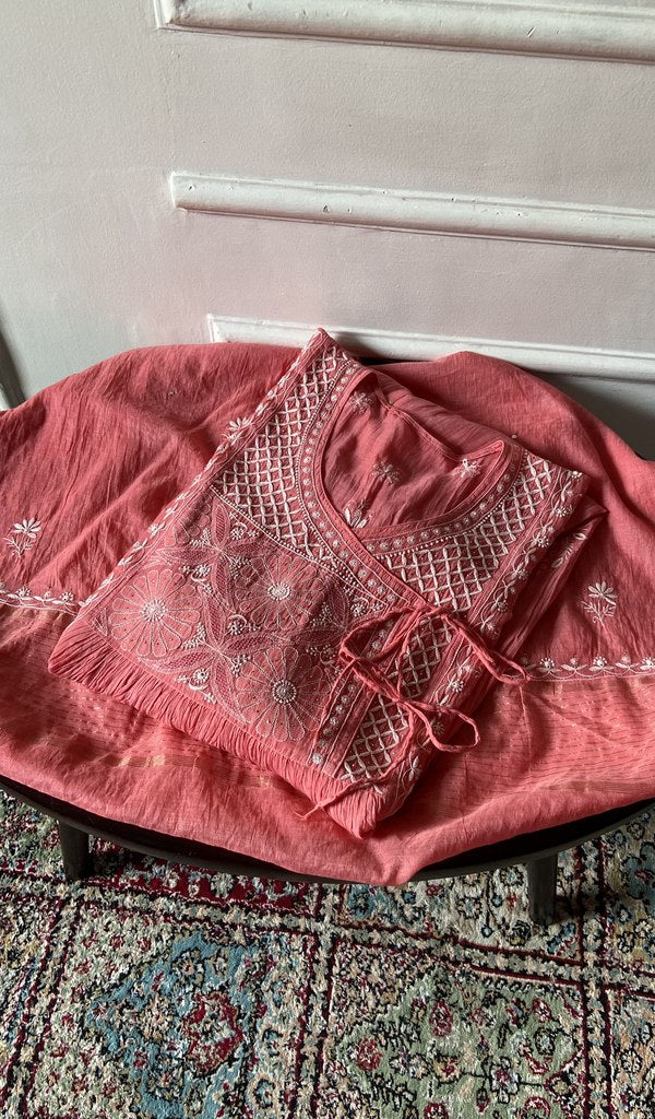Kurta piece folded over the bottom