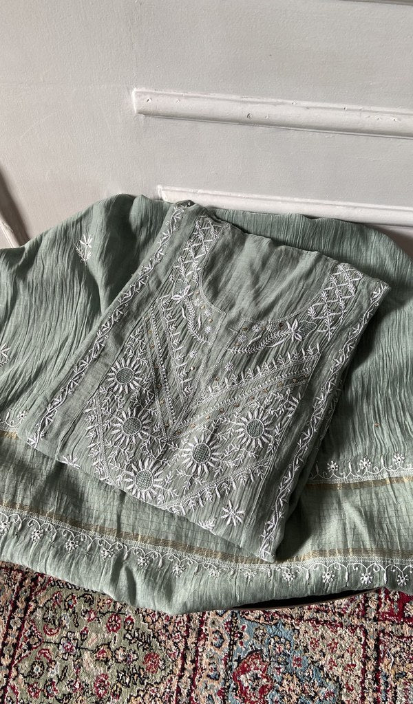 Kurta piece folded over the bottom