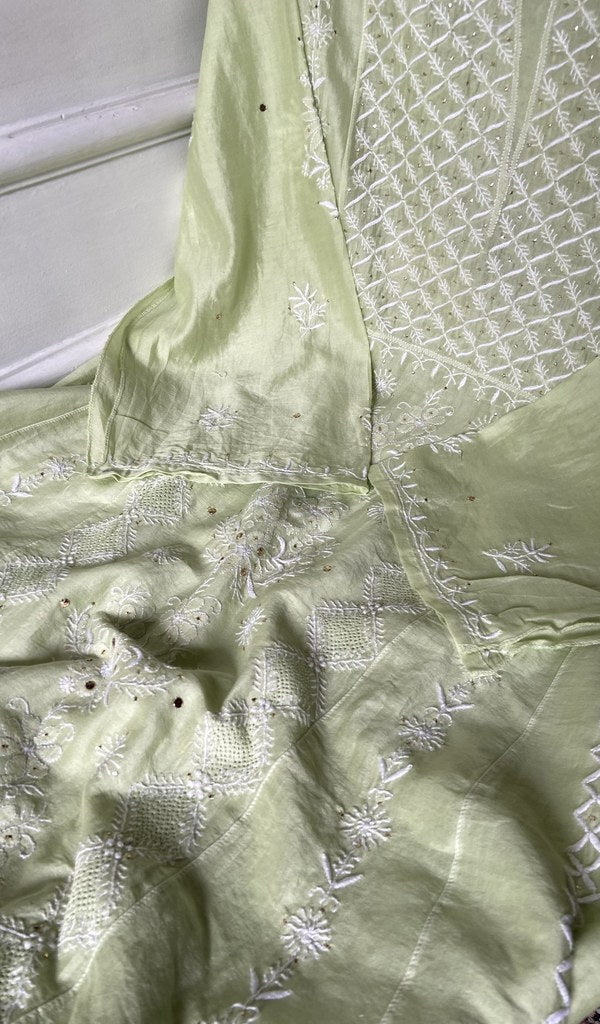 fine do and teen taar chikankari and haath ki jaali across the kurta