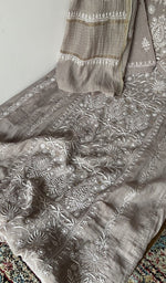 Gala and front placket, fine front and back chikankari anarkali with haath ki jaali
