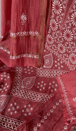 Gala and neckline, fine front and back jaaldar chikankari anarkali