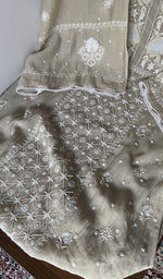 Beads, sequins and cutdana along the panel