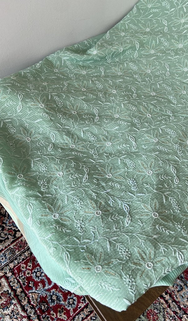 Gala worked in do taar and teen taar chikankari