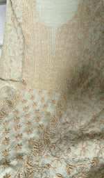 fine do taar and teen taar jaaldar chikankari with haath ki  across the body of the kurta