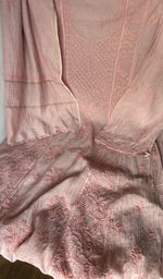 Kurta front laid out with the dupatta over it