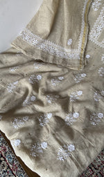 Gala and front placket, do taar and teen taar chikankari