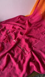 Gala and front placket, badla work with rose motifs