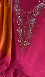 The bottom fabric laid out