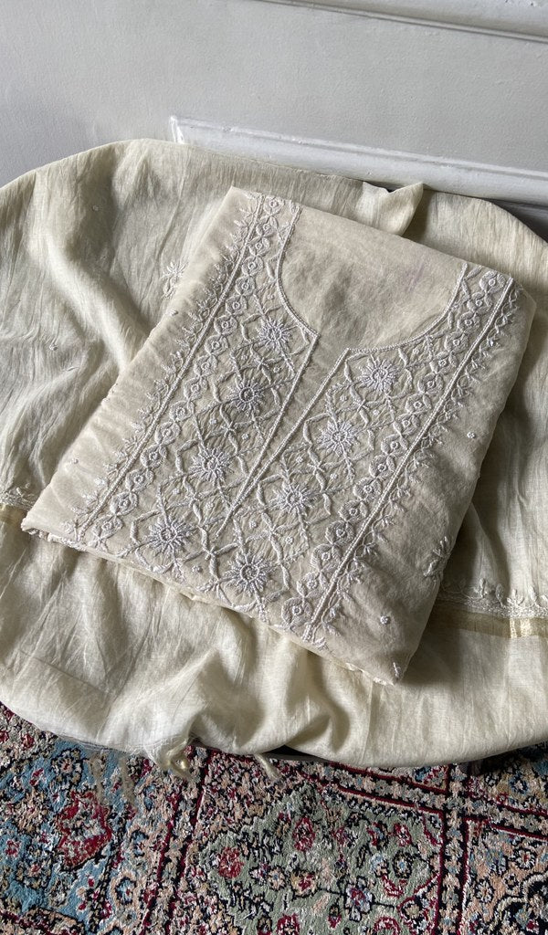 close up of the embellishment on the yoke