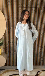 Blue kurti, another angle