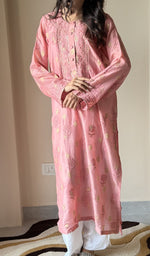 Chikankari work up close