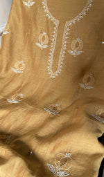 fine do taar and teen taar chikankari with haath ki jaali on across the body of the kurta
