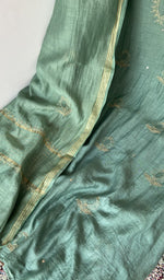 Gala and front placket, fine chikankari with anar motifs and haath ki jaali