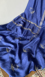Gala and front placket, fine chikankari with anar motifs and haath ki jaali
