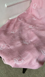 gala and front panel, do taar and teen taar chikankari with anar motifs and haath ki jaali in the empty spaces