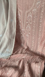 Resham thread through the motifs