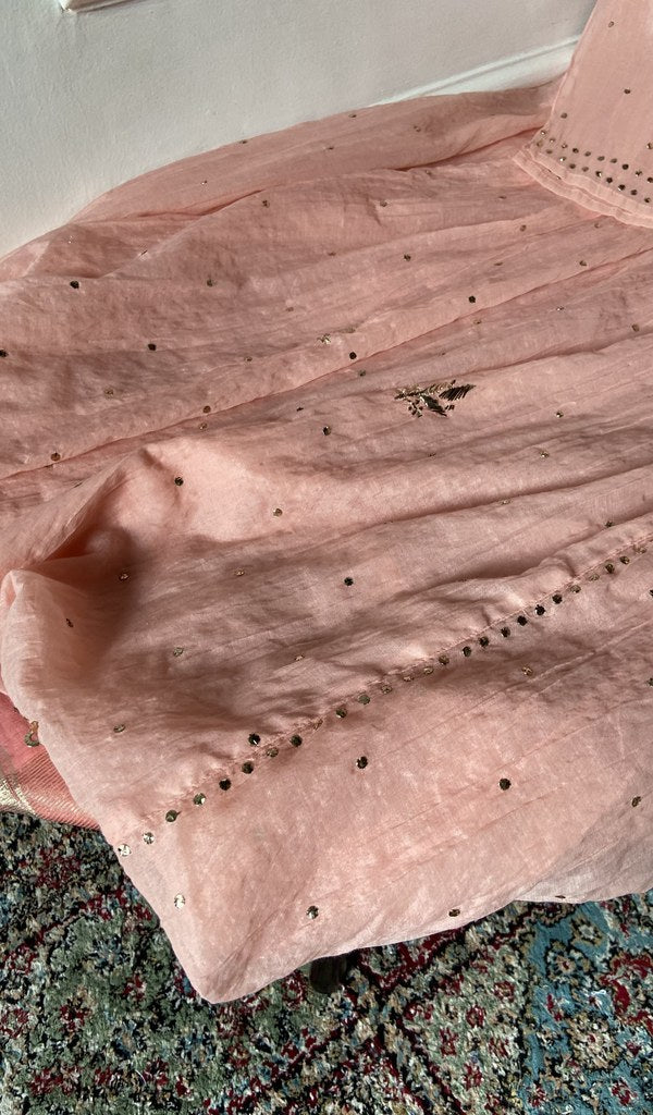 Gala worked in fine chikankari