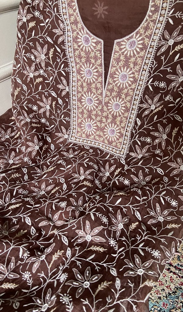 dupatta detail with the border work