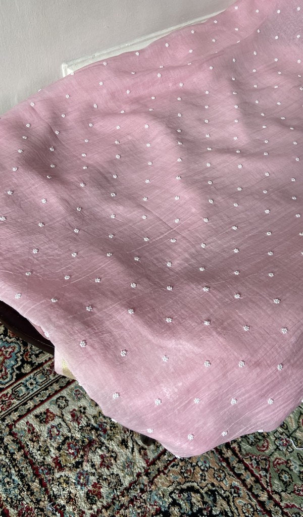 Gala worked in fine chikankari