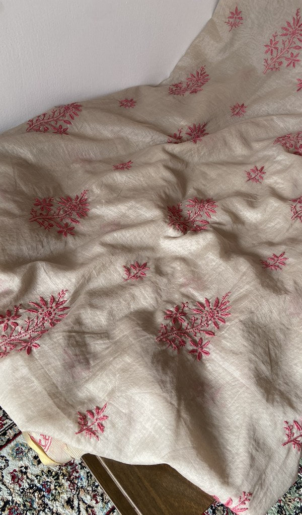 Gala worked in fine chikankari
