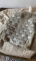 Jazba — Grey Pure Mul Chanderi Chikankari 2 Pc Unstitched Suit Set