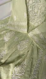 将图像加载到图库查看器中， Do taar and teen taar chikankari in close view