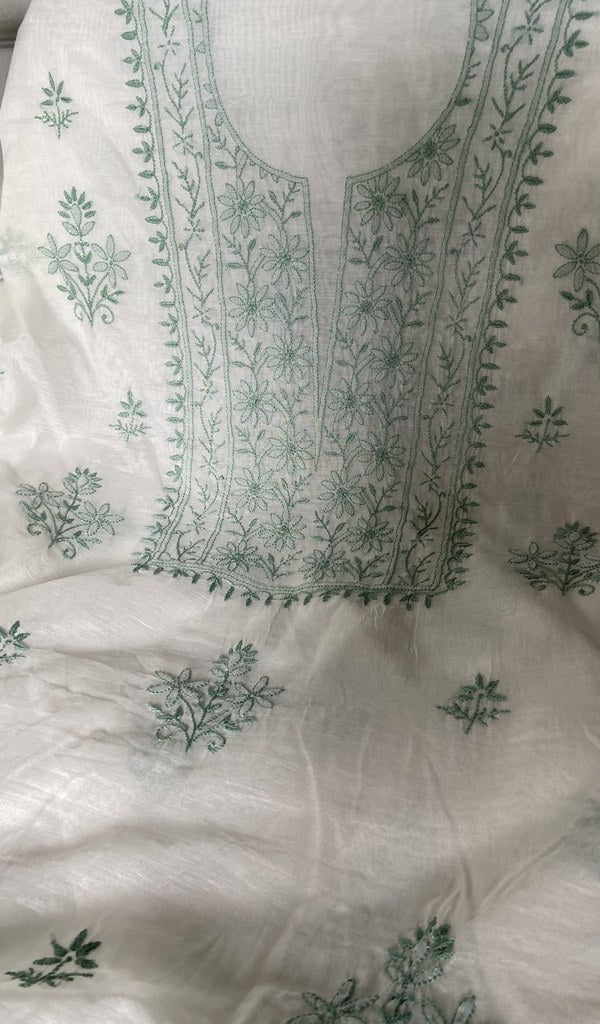 Fine chikankari in close view