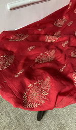 gala and front panel, do taar and teen taar gala boota chikankari with fine haath ki jaali