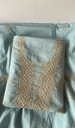 The folded set again, gala and placket in view