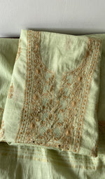 The folded set again, gala and placket in view