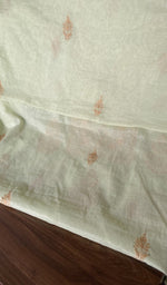 The bottom fabric laid out