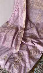 Gala and front placket, do taar and teen taar chikankari