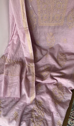 Do taar and teen taar chikankari across the body of the kurta piece