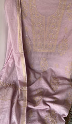 Mukaish catching the light on the fabric