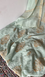 Gala and front placket, do taar and teen taar chikankari