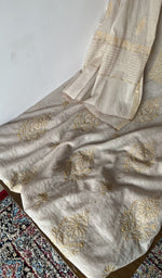 Gala and front placket, do taar and teen taar chikankari