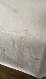 The bottom fabric laid out