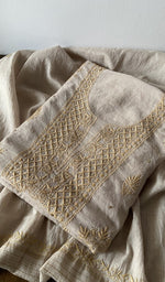 The folded set again, gala and placket in view