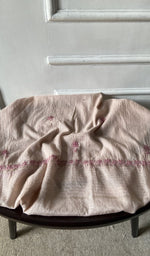 bottom laid out, pink pure mul chanderi