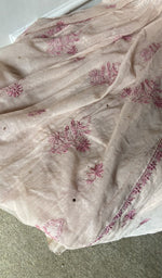 gala and front panel, gathers style fine do and teen taar chikankari with haath ki jaali