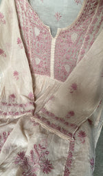 mukaish work detail on the kurta piece