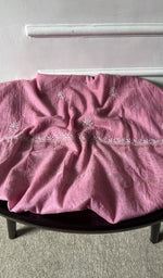 Bottom fabric draped over the stool
