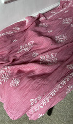 Gala and front placket, do taar and teen taar chikankari with haath ki jaali on semi