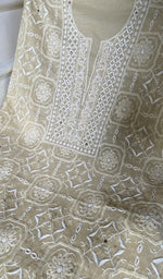 fine do taar and teen taar jaaldar chikankari with haath ki  across the body of the kurta